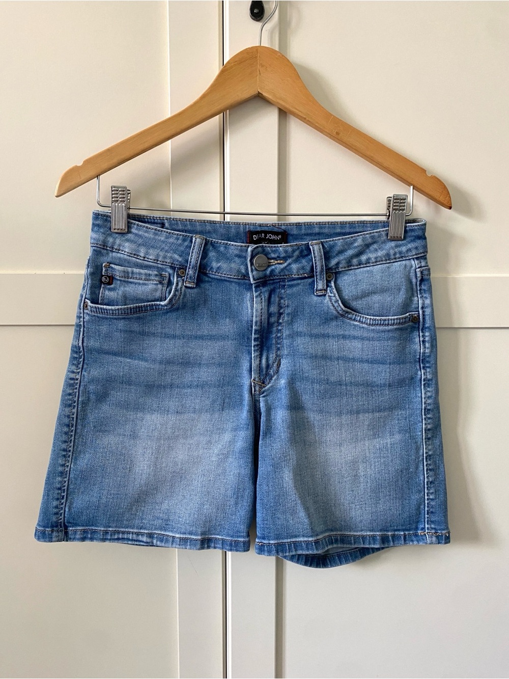Dear John High-Rise 5” Inseam Size 26 Light Blue Denim Shorts Women’s 4